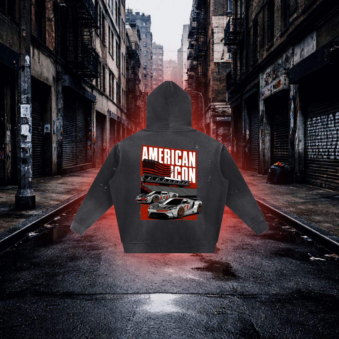 American Icon Performance Hoodie, Muscle & Motorsport Streetwear Hoodie