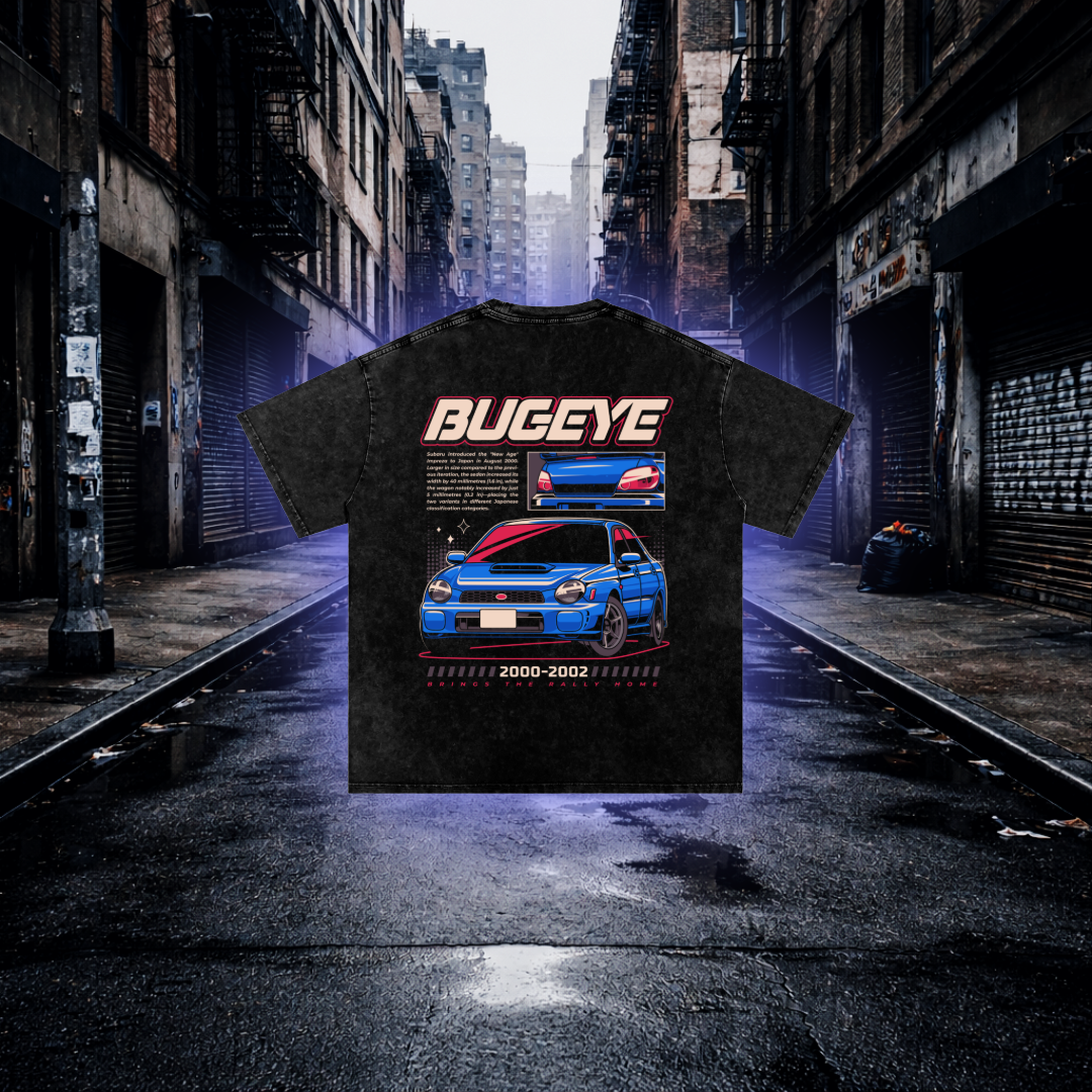 BugEye Rally Icon Oversized T-Shirt – Retro Rally Car Tee - RevQor BugEye Rally Icon Oversized T-Shirt – Retro Rally Car Tee T-Shirt