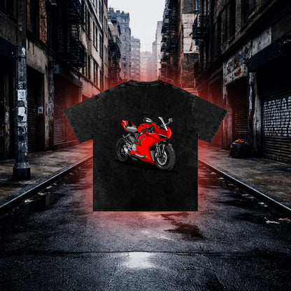 Panigale V2 Inspired Sport Bike T-Shirt – Premium Biker Streetwear Graphic Tee - RevQor