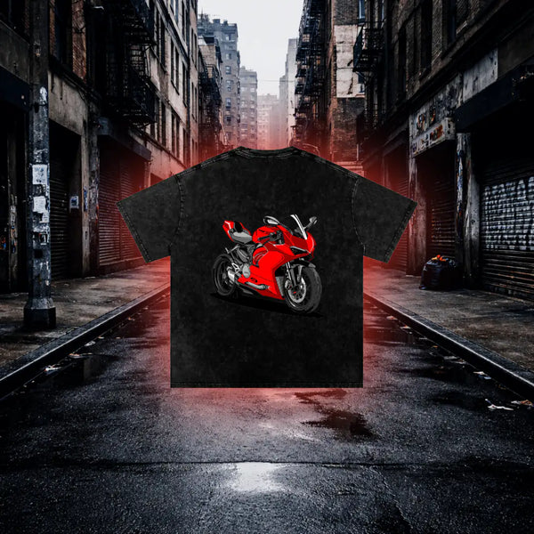 Panigale V2 Inspired Sport Bike T-Shirt – Premium Biker Streetwear Graphic Tee - RevQor