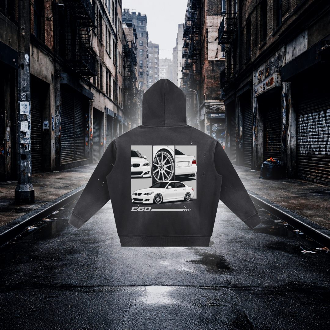 E60 Inspired Hoodie – Underrated German Power Streetwear Hoodie