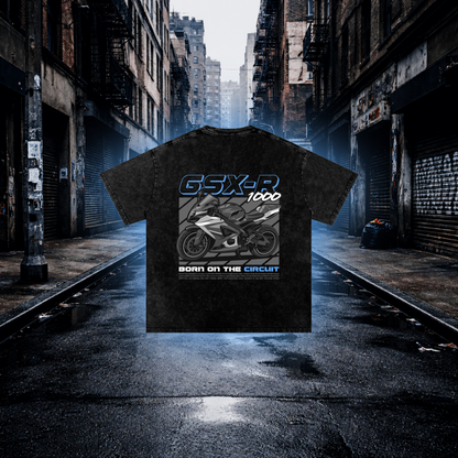 GSX-R 1000 Inspired Sport Bike Oversized T-Shirt – Premium Biker Streetwear Graphic Tee - RevQor