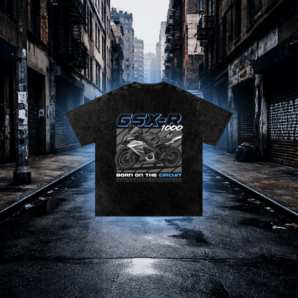 GSX-R 1000 Inspired Sport Bike Oversized T-Shirt – Premium Biker Streetwear Graphic Tee - RevQor