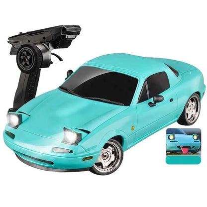 LDRC LD1804 RTR 1/18 Scale MX5 RC Drift Car Alloy Body RWD RTR 2.4Ghz Full Proportional Remote Control with Gyro ESP LED Lights
