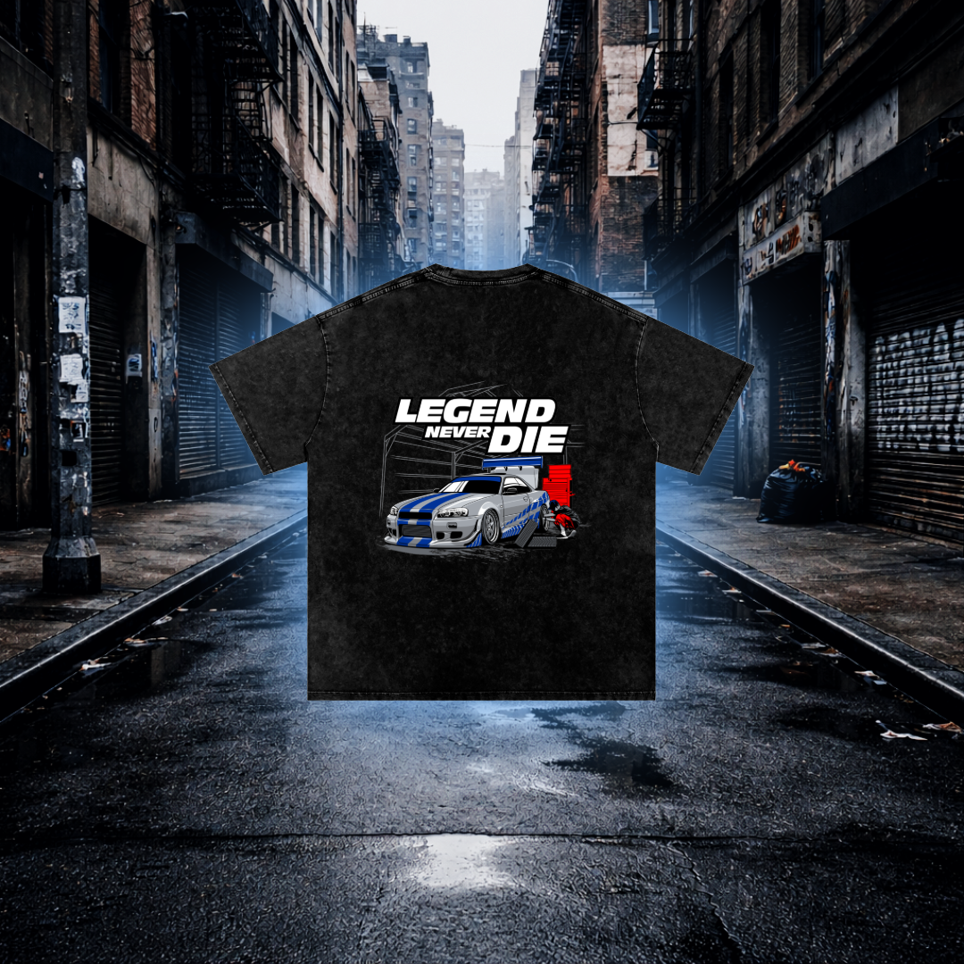 Legend Never Die Skyline Inspired T-Shirt, Tribute Streetwear Tee T-Shirt