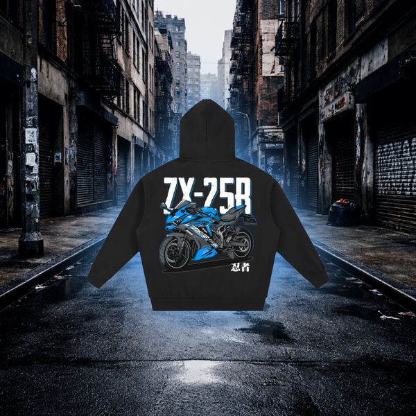 Shadow Speed Oversized Zip Hoodie – Premium Sportbike Streetwear - RevQor Shadow Speed Oversized Zip Hoodie – Premium Sportbike Streetwear Hoodie