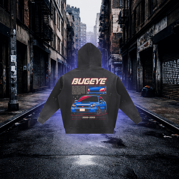 BugEye Rally Icon Oversized Hoodie – Retro Rally Car Streetwear Hoodie