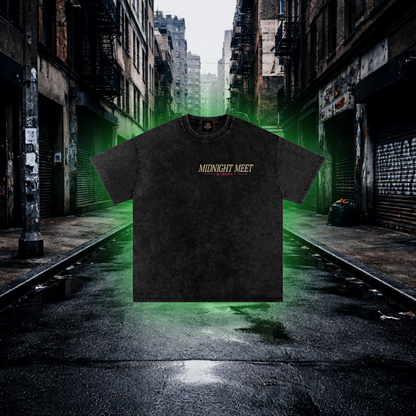 Midnight Meet  Oversized T-shirt – Retro Car Culture Tee T-Shirt