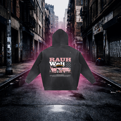 Pink Widebody Porsche Inspired Hoodie – Premium Automotive Streetwear Hoodie