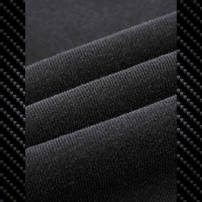 Close-up of a black textured hoodie with carbon fiber pattern Samurai Street Beast Oversized Hoodie – Power Drift Car Streetwear Hoodie