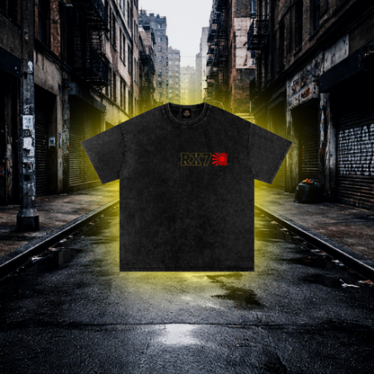 Rising Sun Drift Oversized T-Shirt – Japanese Car Culture Tee T-Shirt