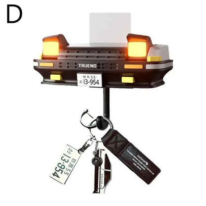 Car Headlight Key Holder Decor Creative Senior Key Hanger Wall-mounted Home Key Hooks Room Wall Decoration Enthusiasts Gift