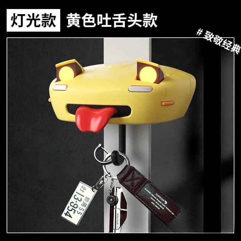 Car Headlight Key Holder Decor Creative Senior Key Hanger Wall-mounted Home Key Hooks Room Wall Decoration Enthusiasts Gift