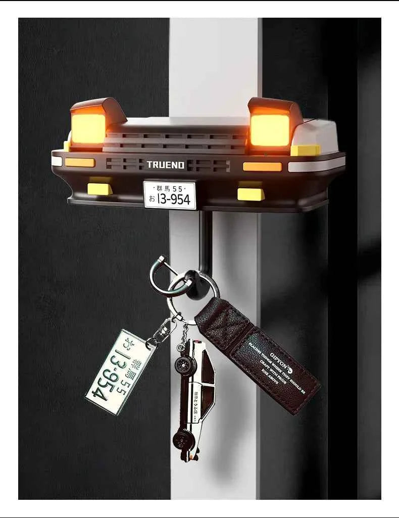 Car Headlight Key Holder Decor Creative Senior Key Hanger Wall-mounted Home Key Hooks Room Wall Decoration Enthusiasts Gift