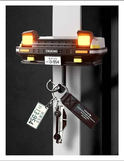 Car Headlight Key Holder Decor Creative Senior Key Hanger Wall-mounted Home Key Hooks Room Wall Decoration Enthusiasts Gift