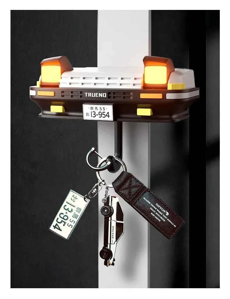 Car Headlight Key Holder Decor Creative Senior Key Hanger Wall-mounted Home Key Hooks Room Wall Decoration Enthusiasts Gift