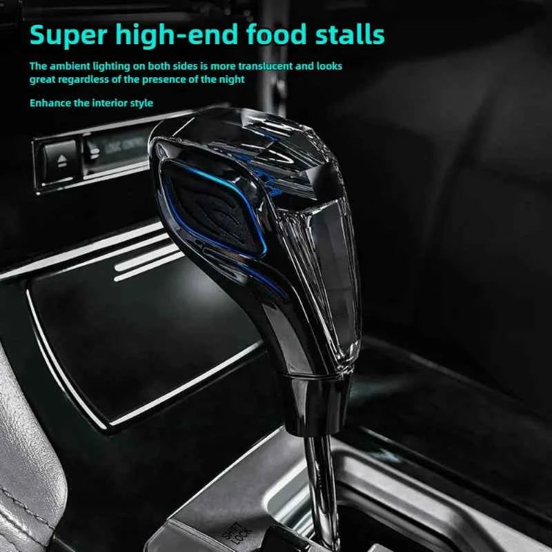 New Crystal Multicolor LED Light Car Gear Shift Knob Universal Modified Lever Handball for Toyota for Mazda for Mitsubishi Etc