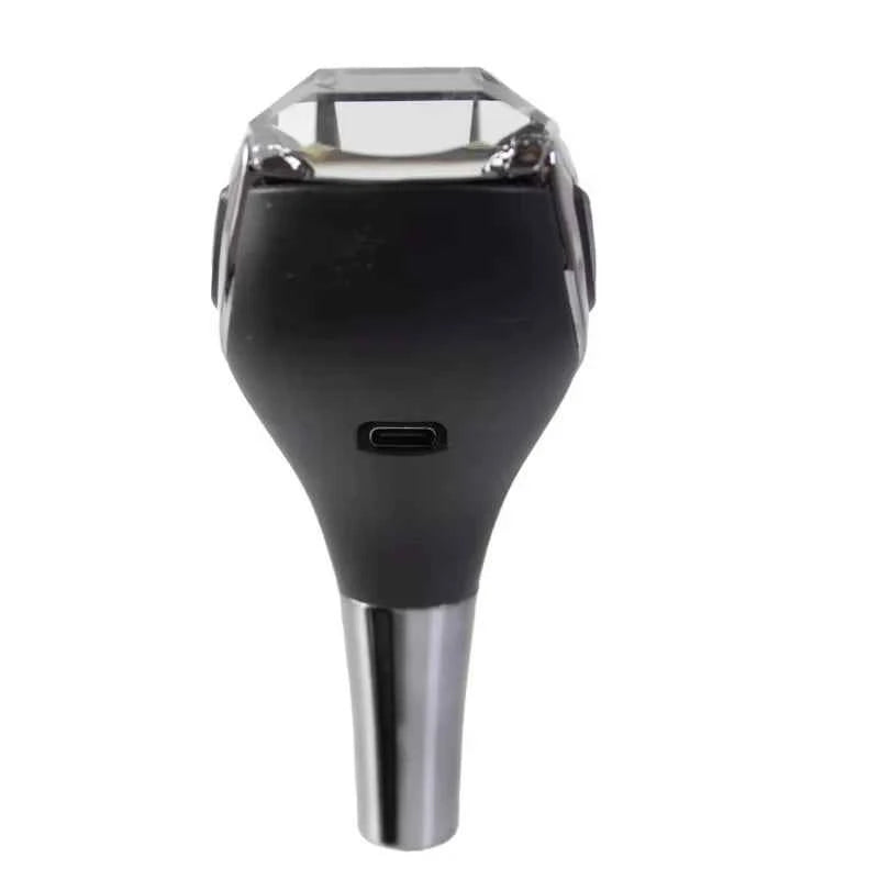 New Crystal Multicolor LED Light Car Gear Shift Knob Universal Modified Lever Handball for Toyota for Mazda for Mitsubishi Etc