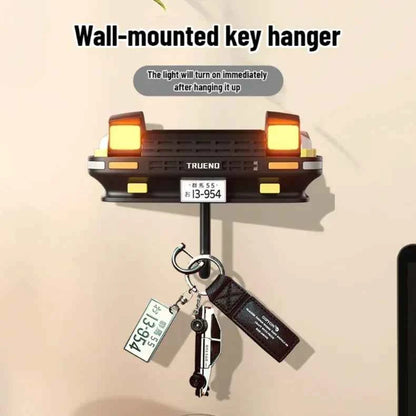 Car Headlight Key Holder Decor Creative Senior Key Hanger Wall-mounted Home Key Hooks Room Wall Decoration Enthusiasts Gift