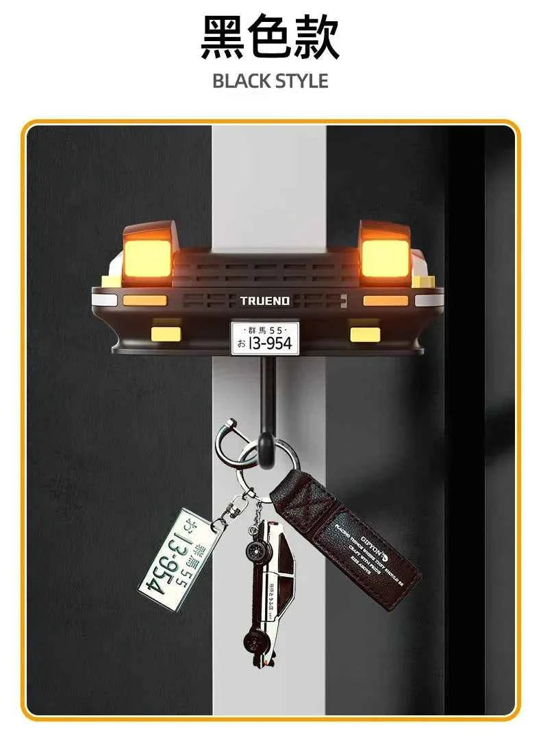 Car Headlight Key Holder Decor Creative Senior Key Hanger Wall-mounted Home Key Hooks Room Wall Decoration Enthusiasts Gift