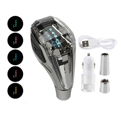 New Crystal Multicolor LED Light Car Gear Shift Knob Universal Modified Lever Handball for Toyota for Mazda for Mitsubishi Etc