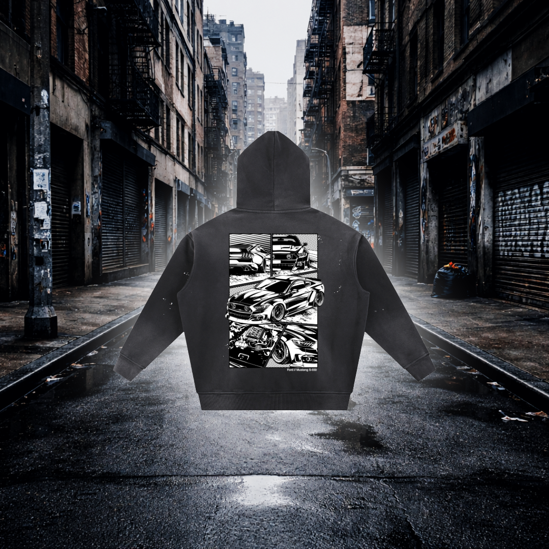 S550 Mustang Inspired Hoodie – Modern Muscle Car Streetwear Hoodie