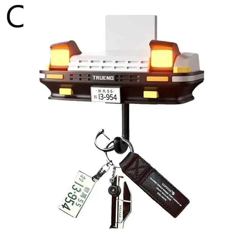 Car Headlight Key Holder Decor Creative Senior Key Hanger Wall-mounted Home Key Hooks Room Wall Decoration Enthusiasts Gift