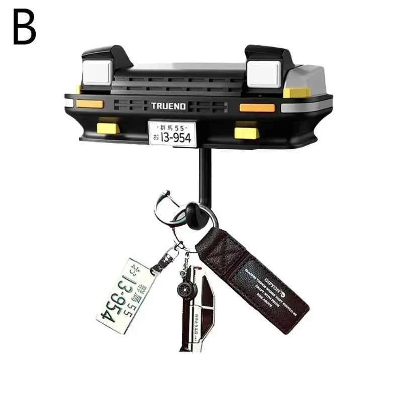Car Headlight Key Holder Decor Creative Senior Key Hanger Wall-mounted Home Key Hooks Room Wall Decoration Enthusiasts Gift
