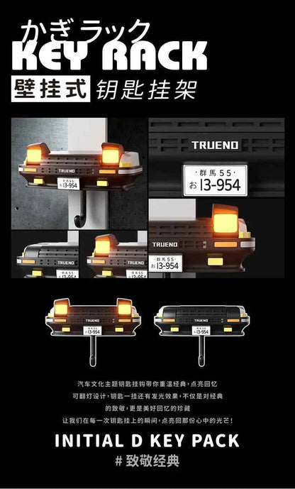 Car Headlight Key Holder Decor Creative Senior Key Hanger Wall-mounted Home Key Hooks Room Wall Decoration Enthusiasts Gift