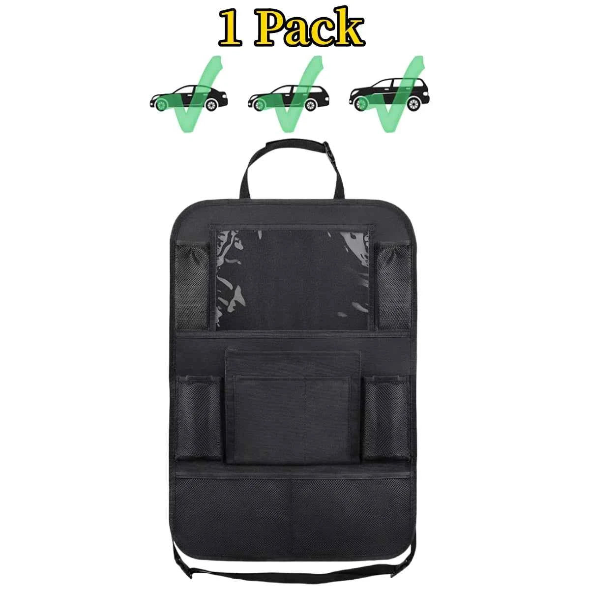 Car Seat Back Organizer 10 Storage Pockets with Touch Screen Tablet Holder Protector for Kids Children Car Accessories