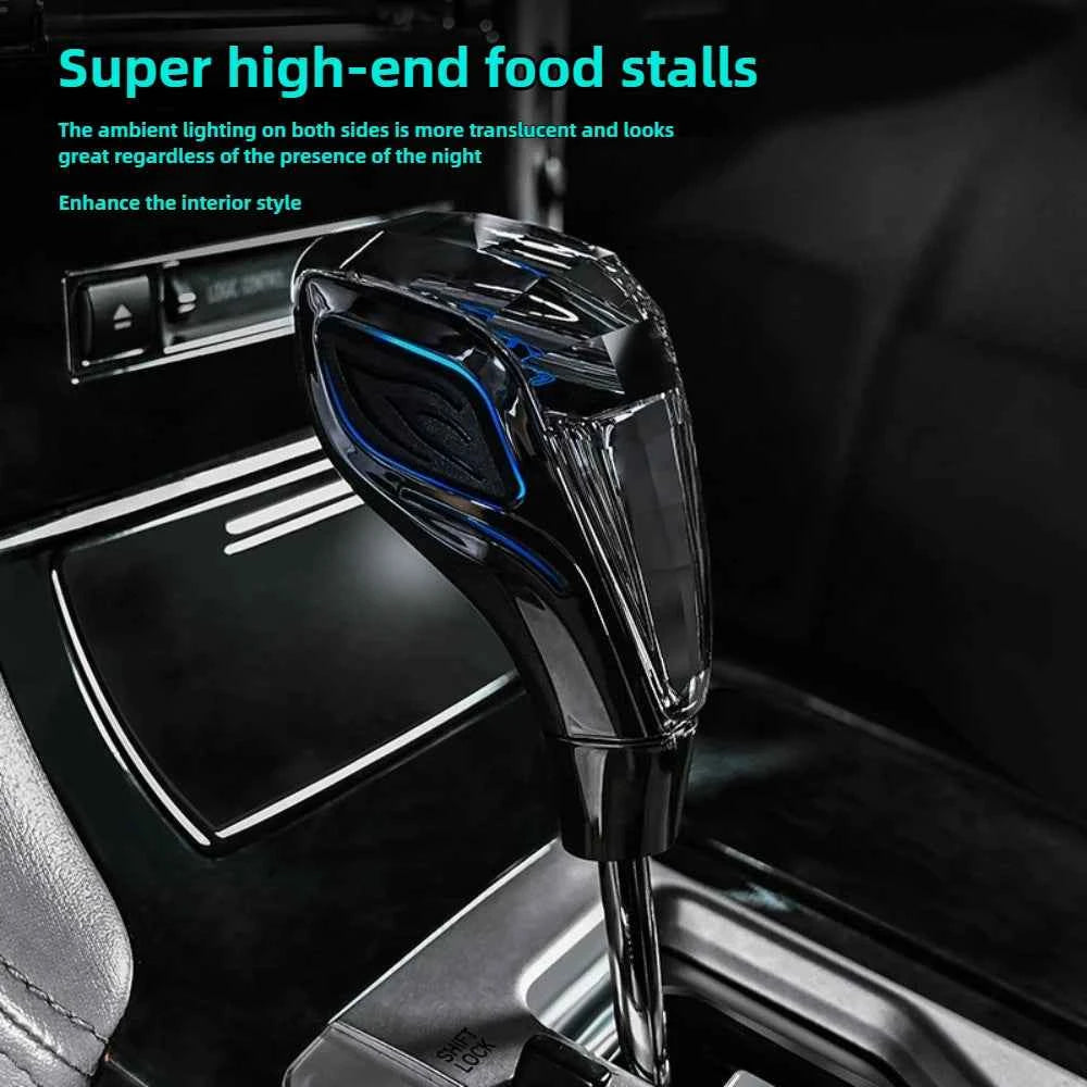 New Crystal Multicolor LED Light Car Gear Shift Knob Universal Modified Lever Handball for Toyota for Mazda for Mitsubishi Etc