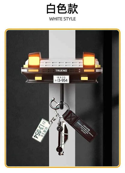 Car Headlight Key Holder Decor Creative Senior Key Hanger Wall-mounted Home Key Hooks Room Wall Decoration Enthusiasts Gift