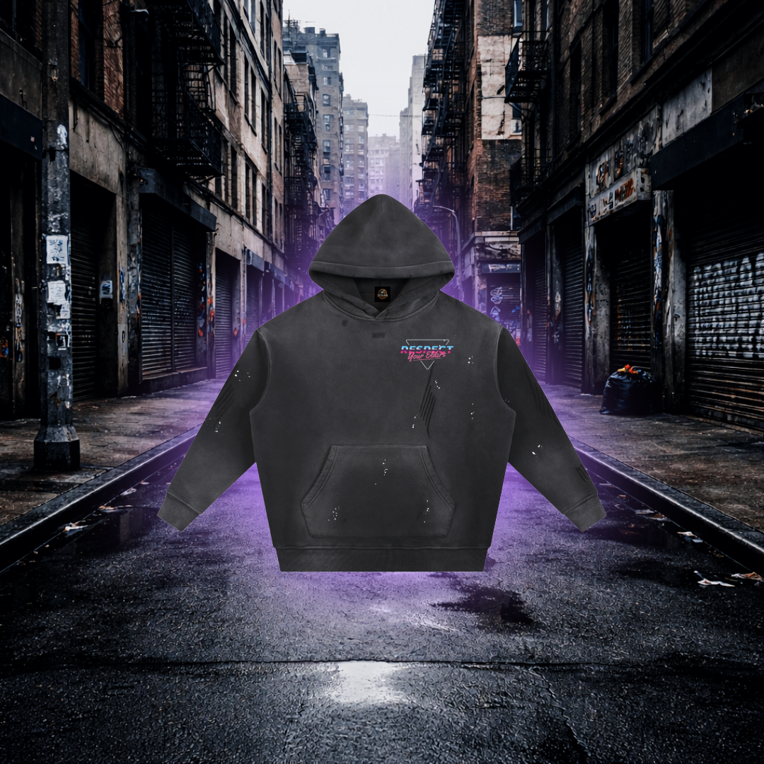 Respect Your Elders Retro Car Oversized Hoodie – Classic Car Culture Streetwear Hoodie