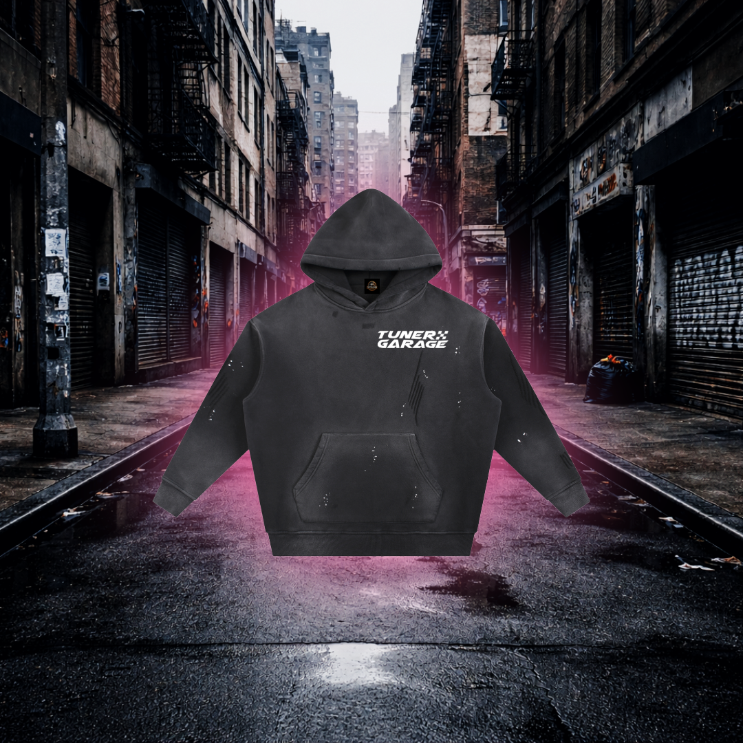 Tuner Garage Retro Car Oversized Hoodie – Tuner Culture Streetwear Hoodie