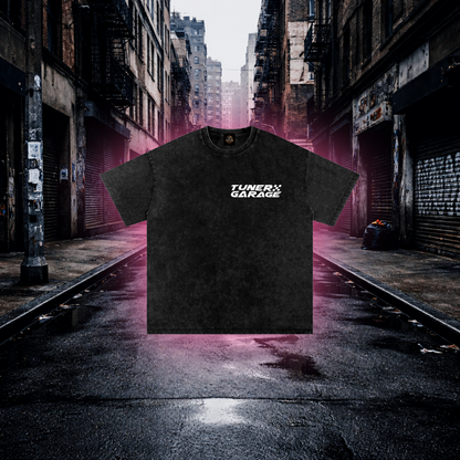 Tuner Garage Retro Car Oversized T-Shirt – Tuner Culture Tee - RevQor Tuner Garage Retro Car Oversized T-Shirt – Tuner Culture Tee T-Shirt