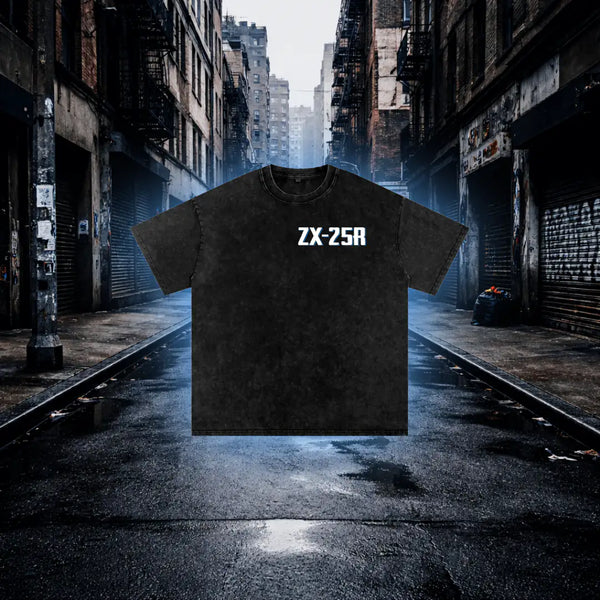 ZX-25R Inspired Sport Bike Oversized T-Shirt – Premium Biker Streetwear Graphic Tee - RevQor